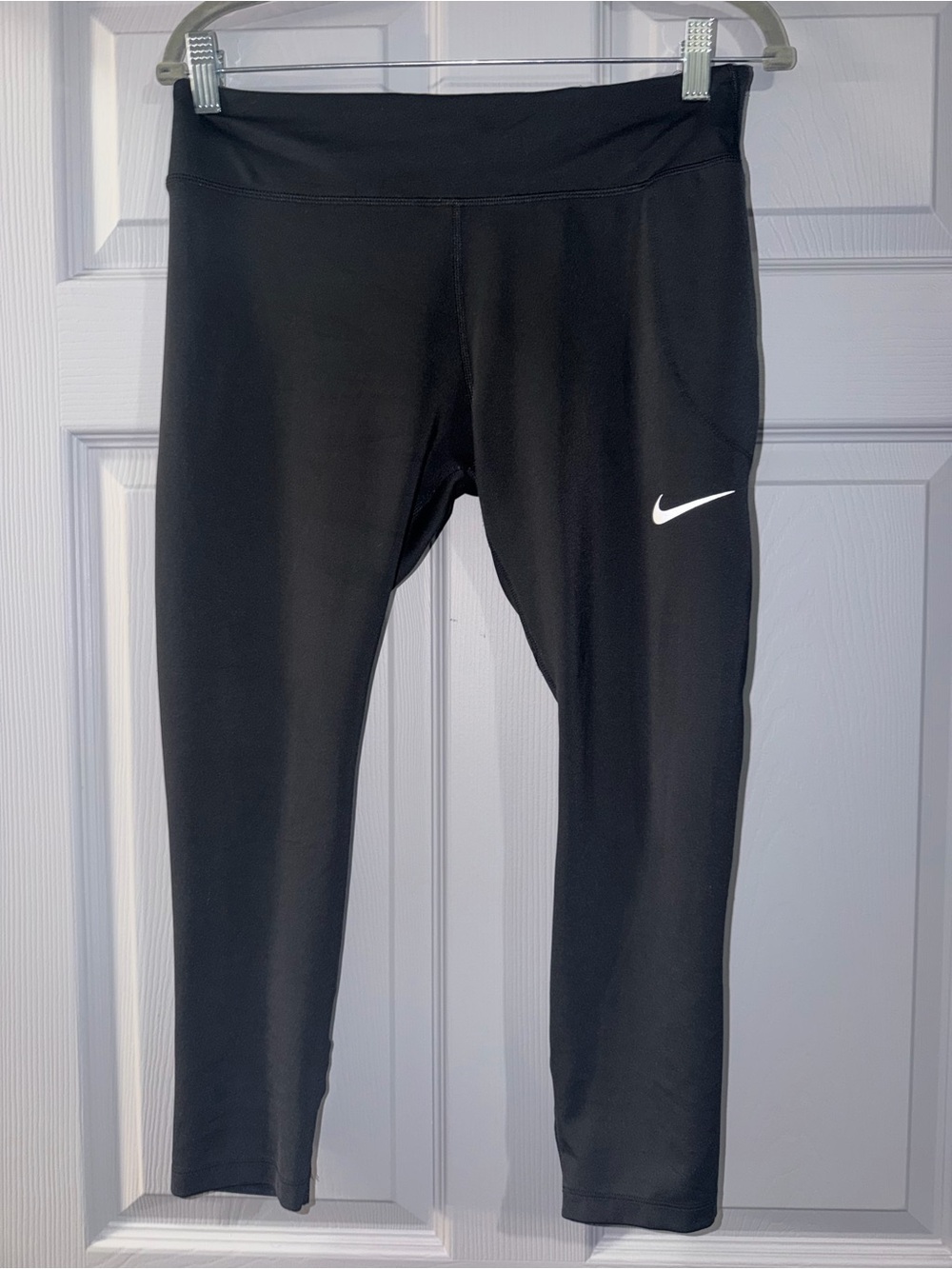 Nike Black Leggings with White Swoosh